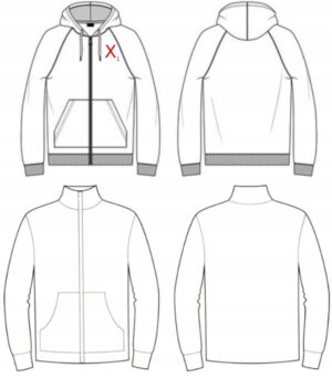 X7B004 BOOHOO BLUZA DAMSKA Z KAPTUREM CZARNA XS XS - obrazek 5