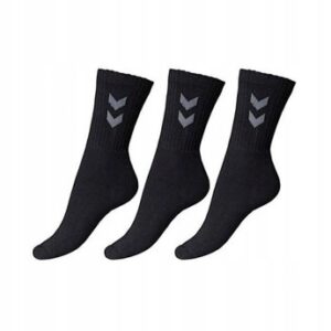 Z4B309 HUMMEL CZARNE MĘSKIE SKARPETKI 3 PACK 36-40