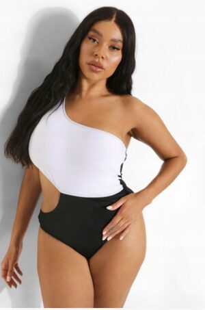 X6C206 BOOHOO STRÓJ KĄPIELOWY ASYMETRYCZNY 50 5XL