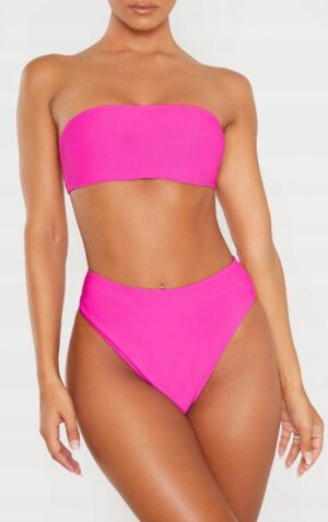 X4C208 PRETTYLITTLETHING DÓŁ OD BIKINI RÓŻOWY 34 XS XS - obrazek 3