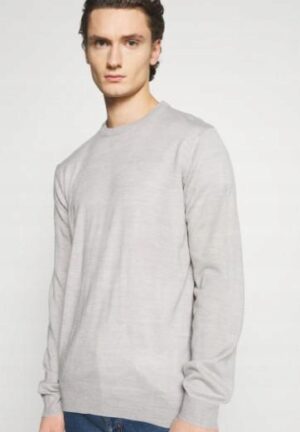 Z1B314 NEWPORT BAY SZARY SWETER BASIC M M - obrazek 3