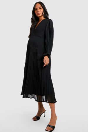 X0B201 BOOHOO SUKIENKA DAMSKA CZARNA MATERNITY L - obrazek 3