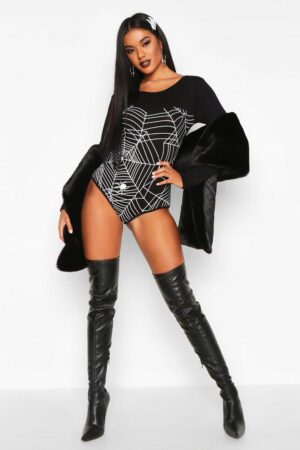 Z8G208 BOOHOO DAMSKIE CZARNE BODY Z DŁUGIM RĘKAWEM 34