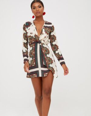 X4E108 PRETTYLITTLETHING SUKIENKA MINI SATYNA 36 S S - obrazek 5