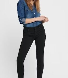 Z1G209 DOPASOWANE CZARNE SPODNIE JEANSOWE CARMEN SKINNY ONLY 31/30