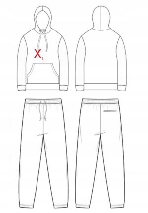 X8C102 BOOHOOMAN KOMP. DRESOWY KRÓTKI OVERSIZE XS - obrazek 4