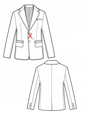 X7E001 BOOHOO MARYNARKA DAMSKA SZARA KLASYCZNA 38 M - obrazek 5