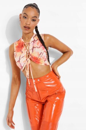X8B024 BOOHOO DAMSKIE BODY WIĄZANE 38 M - obrazek 2