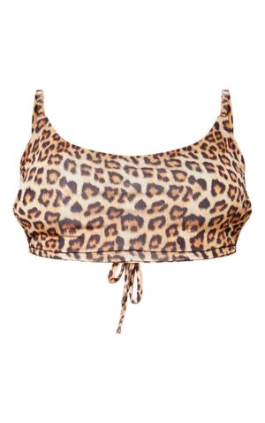Z4B011*PLT CROP TOP WIĄZANY PANTERKA XXL 44 A00 - obrazek 6
