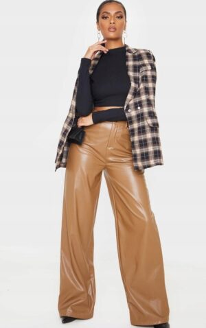 K1A106 PRETTYLITTLETHING DAMSKA CZARNA BLUZKA Z DŁUGIM RĘKAWEM CASUAL 36 - obrazek 3