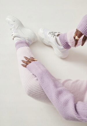 M1G009 MISSGUIDED TALL DZIANINOWE SPODNIE 38/40 - obrazek 2