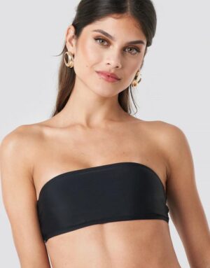 Z3B212 NA-KD BANDEAU BIKINI GÓRA CZARNY_ M