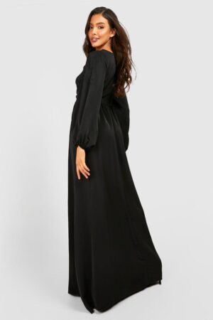 M1G215 BOOHOO SUKIENKA CZARNA KOKTAJLOWA MAXI 36 - obrazek 4