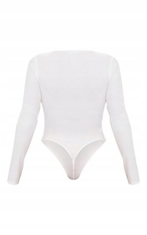 Z7F102 DOPASOWANE BIAŁE ODY PRĄŻKOWANE PRETTYLITTLETHING 36 - obrazek 4
