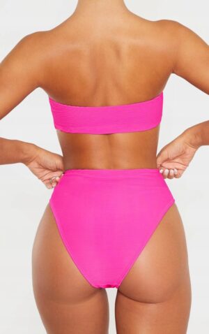 X4C208 PRETTYLITTLETHING DÓŁ OD BIKINI RÓŻOWY 34 XS XS - obrazek 4