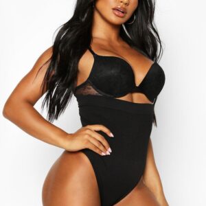 M4B213 BOOHOO MAJTKI WYSZCZUPLAJĄCE CZARNE S