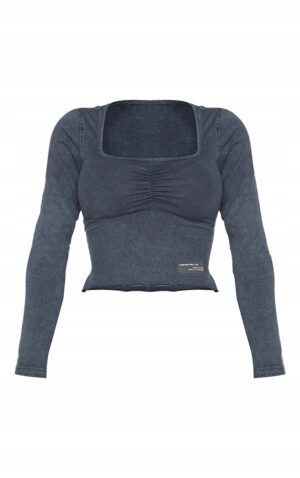 X4F020 PRETTYLITTLETHING TOP Z DŁUGIM RĘKAWEM 36 S S - obrazek 4