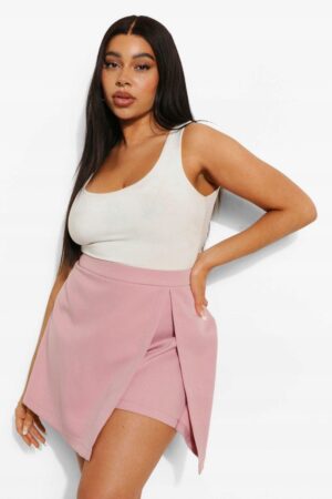 X6D213 BOOHOO PLUS RÓŻOWE SPODENKI XXL - obrazek 3