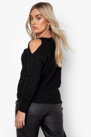 M0A022 BOOHOO SWETR DAMSKI PLUS ASYMETRYCZNY 44 - obrazek 3