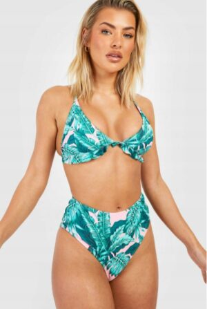 Z5E201 BOOHOO DAMSKI KOMPLET BIKINI TROPIKAL 40
