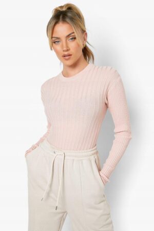 Z3G025 BOOHOO BODY DAMSKIE Z DZIANINY W PRĄŻKI S - obrazek 3