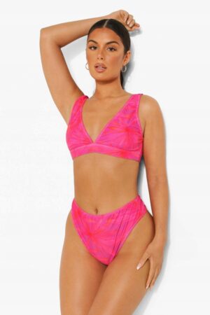 X3D221 BOOHOO RÓŻOWE BIKINI FIGI WYSOKI STAN 40 L - obrazek 3