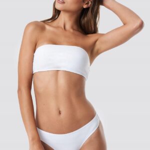 M5B324 NA-KD BIKINI DÓŁ MAJTKI BIAŁE _ M