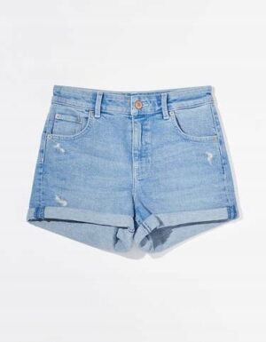 Z2D212 BERSHKA JEANSOWE KRÓTKIE SPODENKI SZORTY PRZETARCIA XS - obrazek 2
