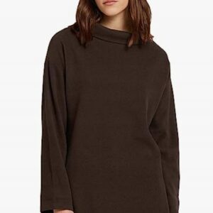 M6C307 TOM TAILOR DAMSKI SWETER Z GOLFEM BRĄZOWY L