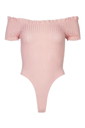 Z2G115 BOOHOO BODY PRĄŻEK ODKRYTE RAMIONA M M - obrazek 6