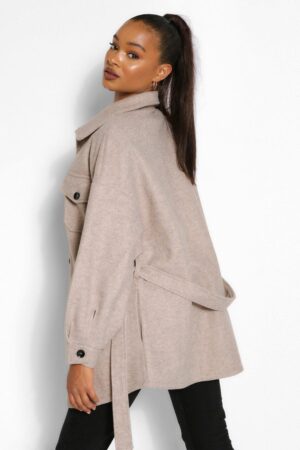 M6E33 BOOHOO TALL KOSZULA BLEZER WEŁNA CZARNA XL 42 - obrazek 3