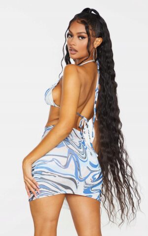 X5D109 PLT STRÓJ KĄPIELOWY BIKINI GÓRA PRINT 38 M - obrazek 5