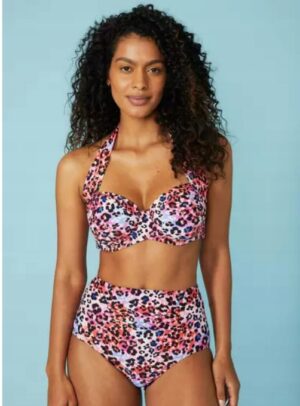 X5G014 BOOHOO DÓŁ OD BIKINI Z WYSOKIM STANEM 40 - obrazek 3
