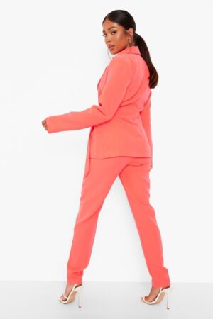 Z1G301 BOOHOO PETITE SPODNIE MATERIAŁOWE NEON XL - obrazek 2