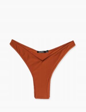 X8G207 BOOHOO DÓŁ OD BIKINI MIEDZIANY DAMSKI 40 - obrazek 2