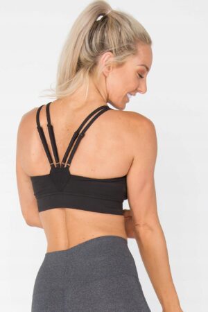 Z0D302*TONED CZARNY CROP TOP FITNESS S 36 A00 - obrazek 5