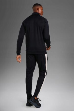 X4B303 BOOHOO MAN CZARNA BLUZA SPORTOWA ZAMEK 40 L L - obrazek 3