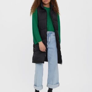 M6D014 VERO MODA DŁUGI BEZRĘKAWNIK DAMSKI XS