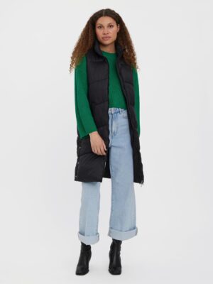 M6D014 VERO MODA DŁUGI BEZRĘKAWNIK DAMSKI XS