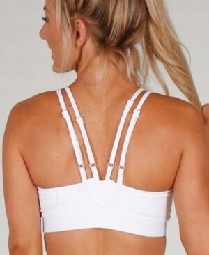 Z5B025 TONED BIAŁY TOP SPORT FITNESS XS XS - obrazek 2