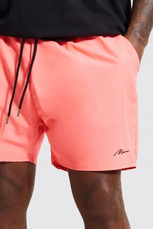 X9C116 BOOHOO SPODENKI MĘSKIE KĄPIELOWE RÓŻOWE 2XL XXL - obrazek 3