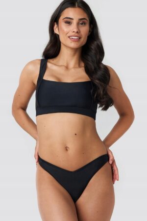 M1G125 NA-KD CZARNY DÓŁ OD BIKINI WYCIĘTY 38 M