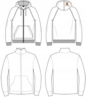 X7C04 BOOHOOMAN BLUZA MĘSKA Z KAPTUREM BEŻOWA S S - obrazek 4