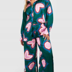 X9F107 BOOHOO PLUS SIZE KOSZULA DAMSKA PRINT 44